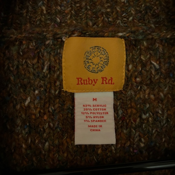 Ruby Rd. Brown marl sweater - Picture 4 of 4
